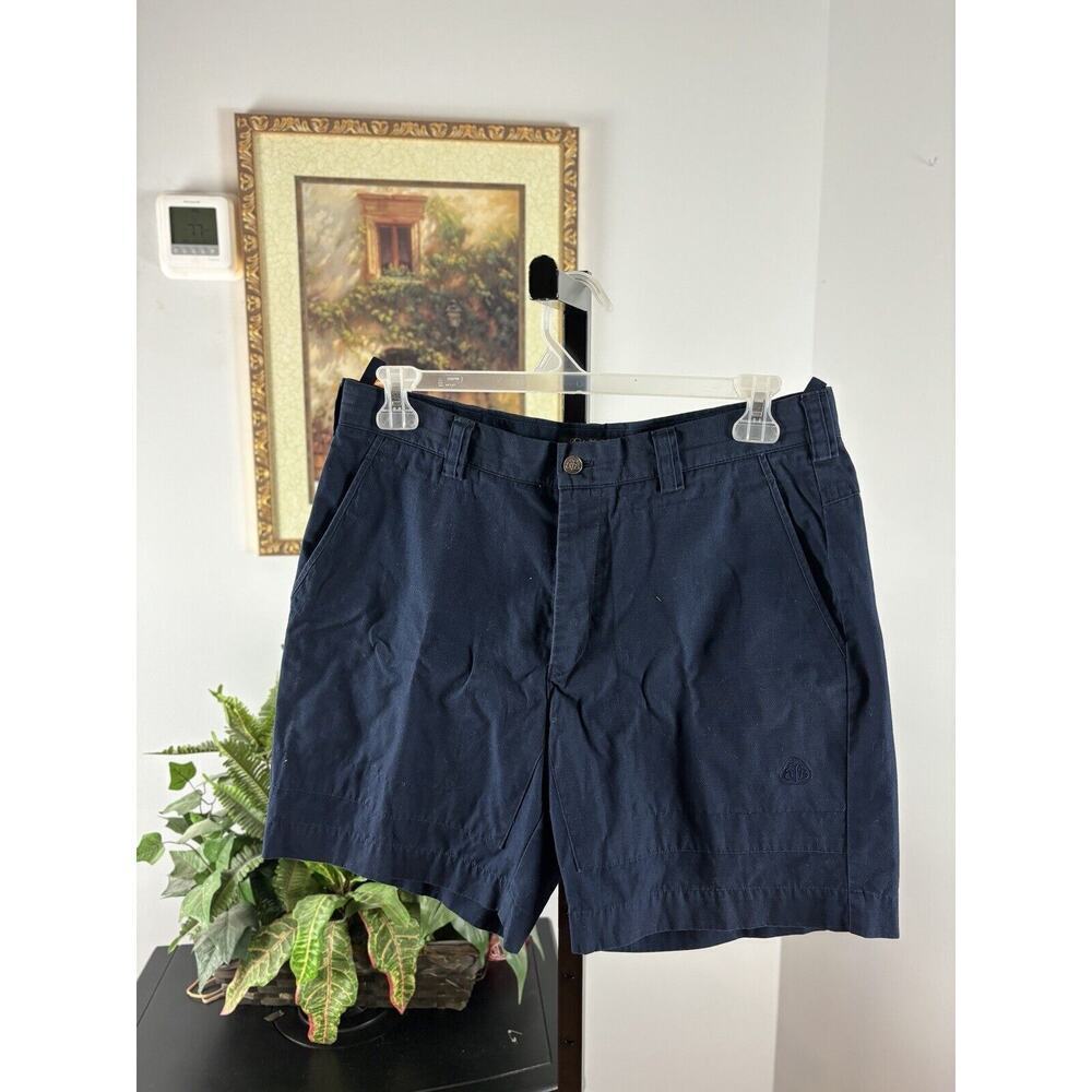 Brooks Brothers W34 Women's Flat Front Casual 5" Inseam Shorts Navy Blue
